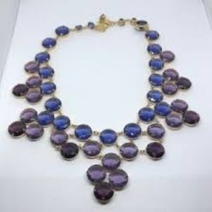 Kate Spade New York Purple Rhinestones Statement Necklace